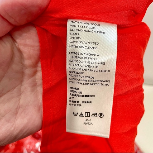 Free People All Mine Mini Dress in Red One Shoulder Tiered Skirt Bohemian Size S - Picture 12 of 13